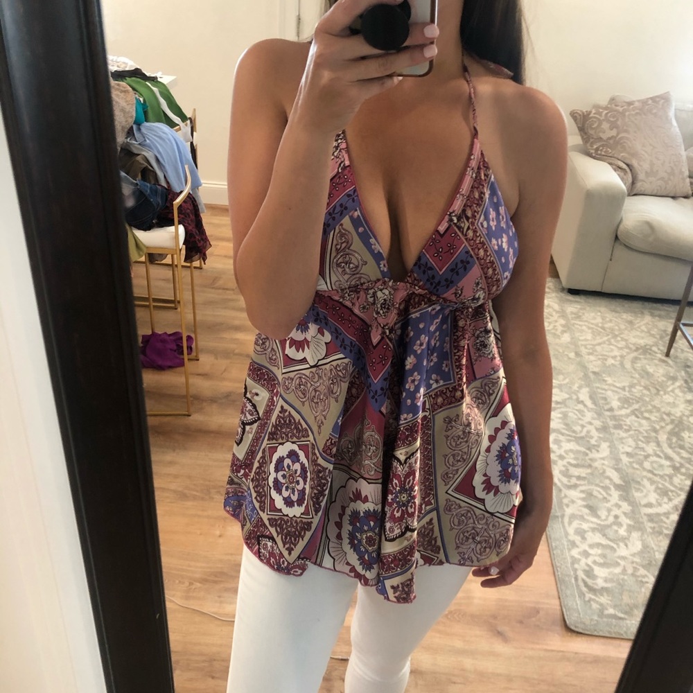 Forever 21 Silky Halter Top